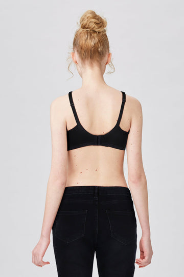 BLS - Camille Wired And Non Padded Cotton Bra - Black